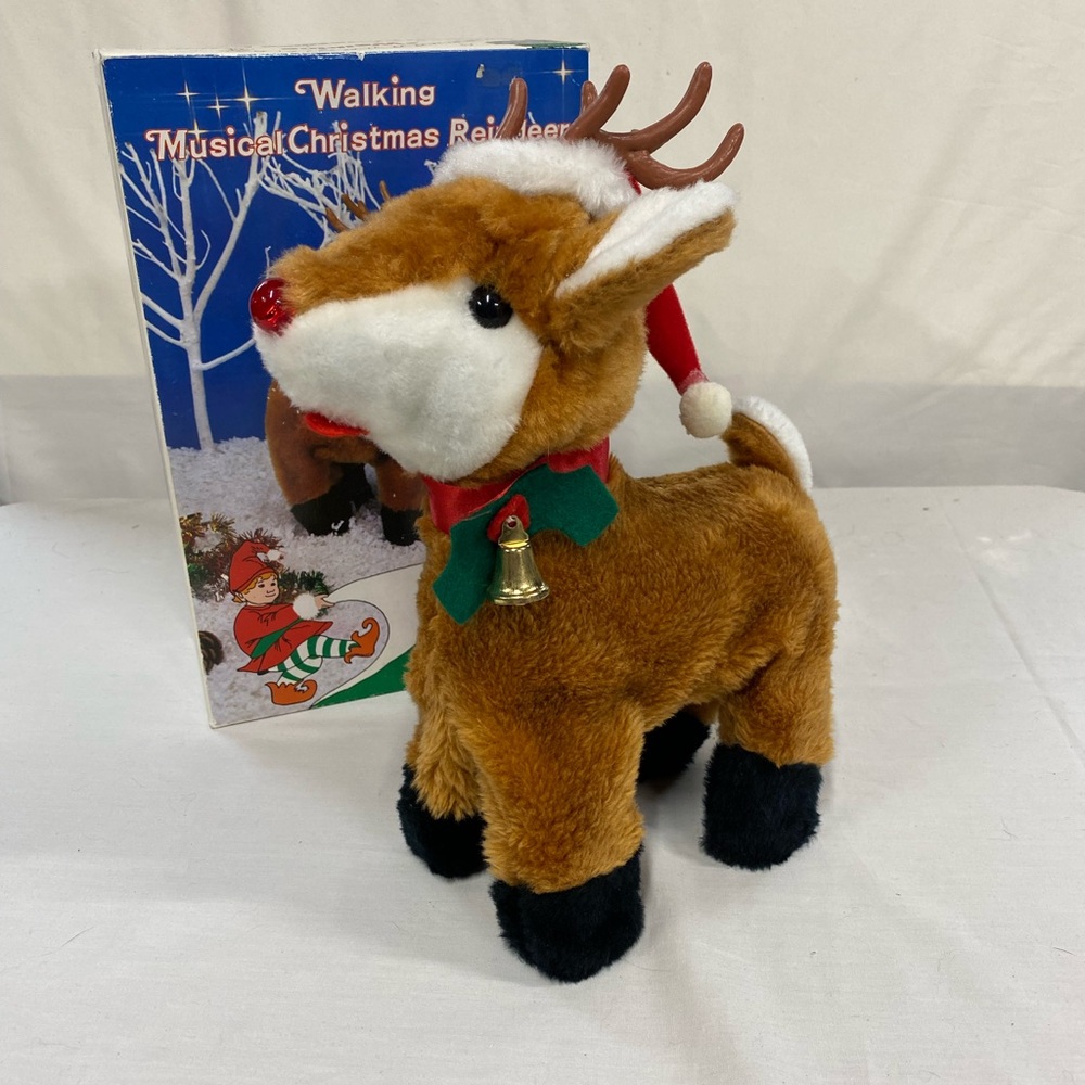 Vintage Musical Christmas Reindeer